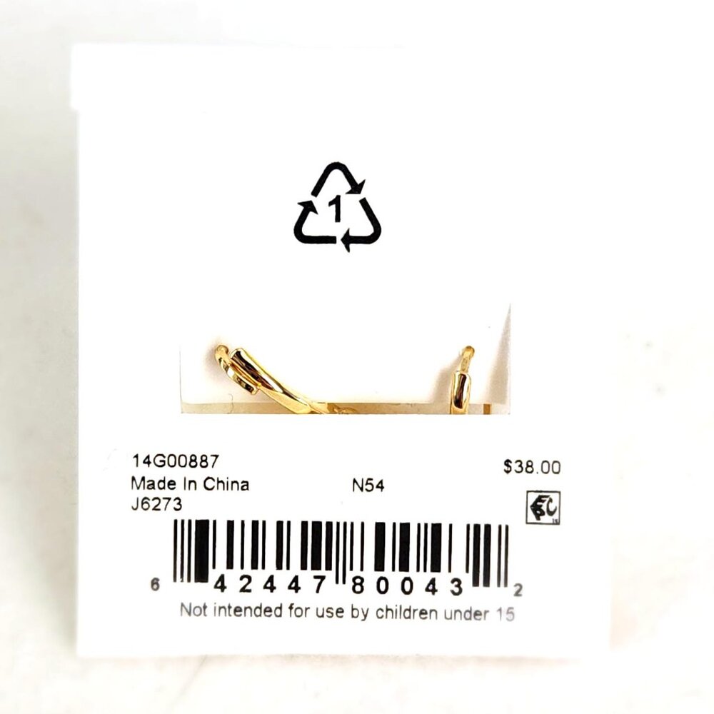 Ralph Lauren Beautiful Anchor Logo Drop Earrings - Picture 5 of 5